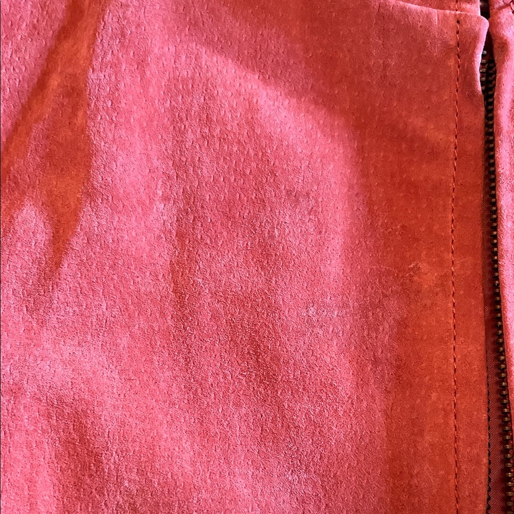 Chico's Rust Orange Suede Zip Jacket - image 3